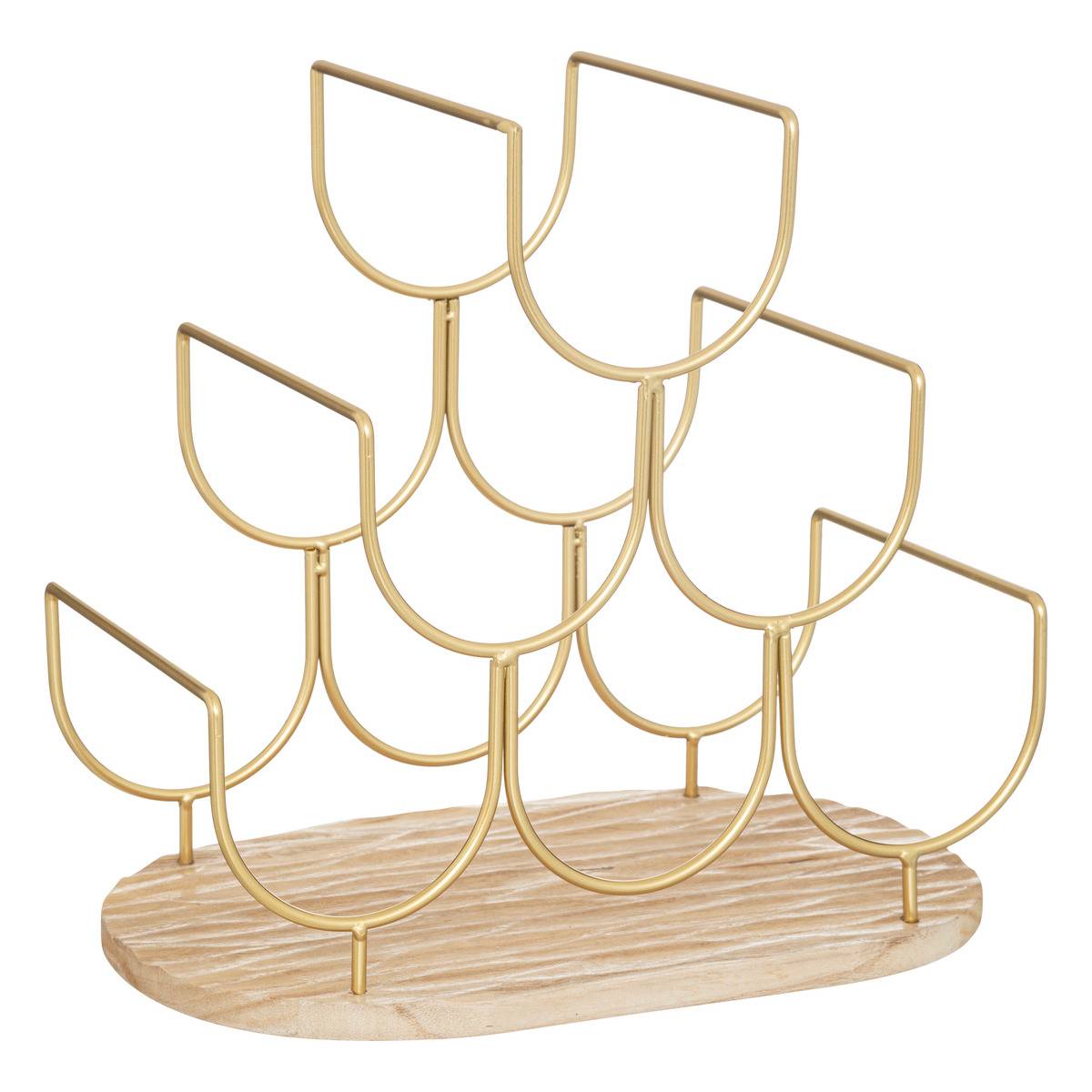 Porte-bouteilles En Bois - 12 Cases Pour Bouteilles 75 Cl - Dimensions 30x30x40 Cm - Style Rétro En Paulownia