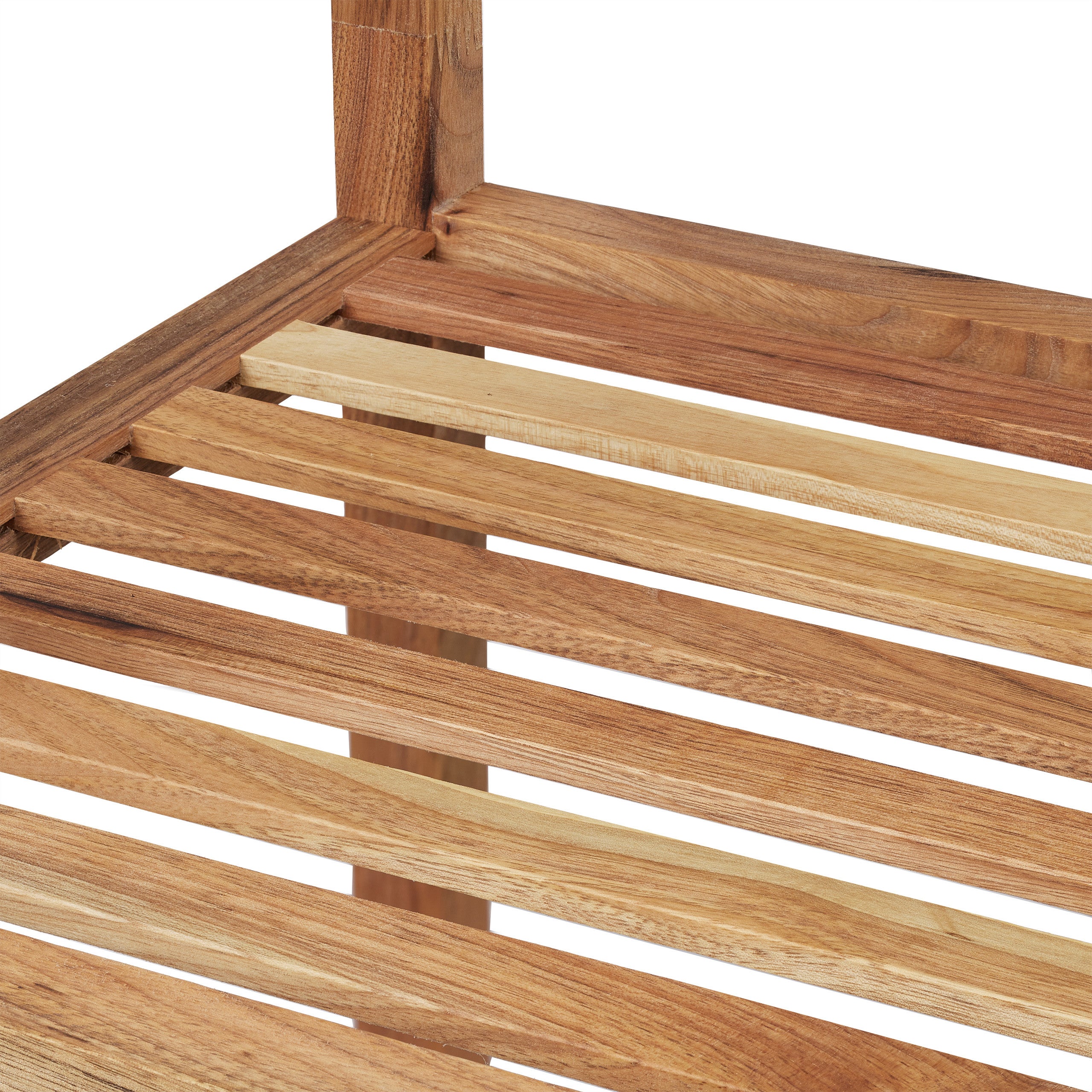 Étagère de salle de bain noyer, HLP 145x36x36 cm, 5 niveaux, carré, cuisine, colonne bois, rangement, nature, Relaxdays - 7