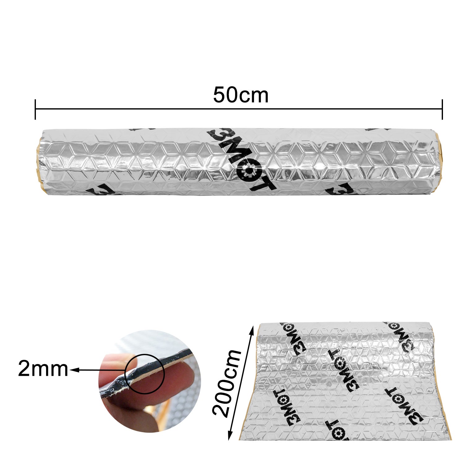 Tappetino Isolante Autoadesivo HASKYY 25x200cm - Antirumore E Termico Per Auto E Camper - Foto 8