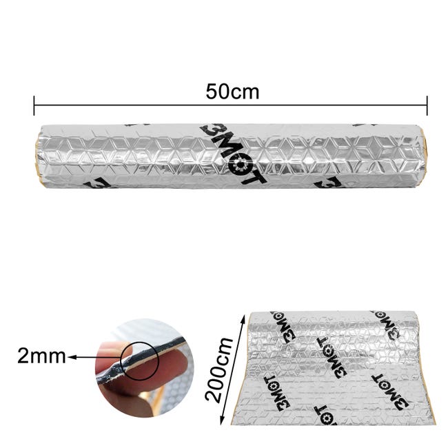 Tappetino Isolante Autoadesivo HASKYY 25x200cm - Antirumore E Termico Per Auto E Camper - Foto 8