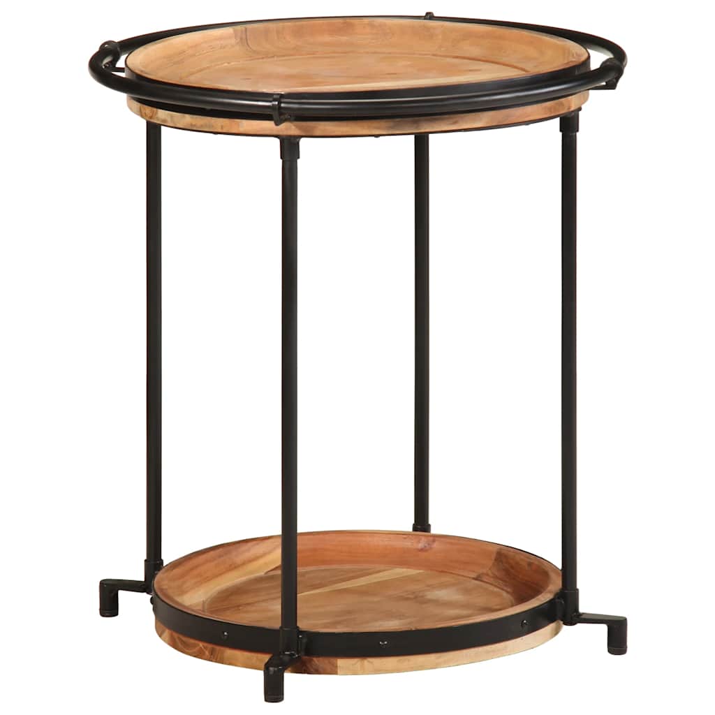 Stolik pomocniczy Ø55x60 cm Drewno lite Akacja vidaXL