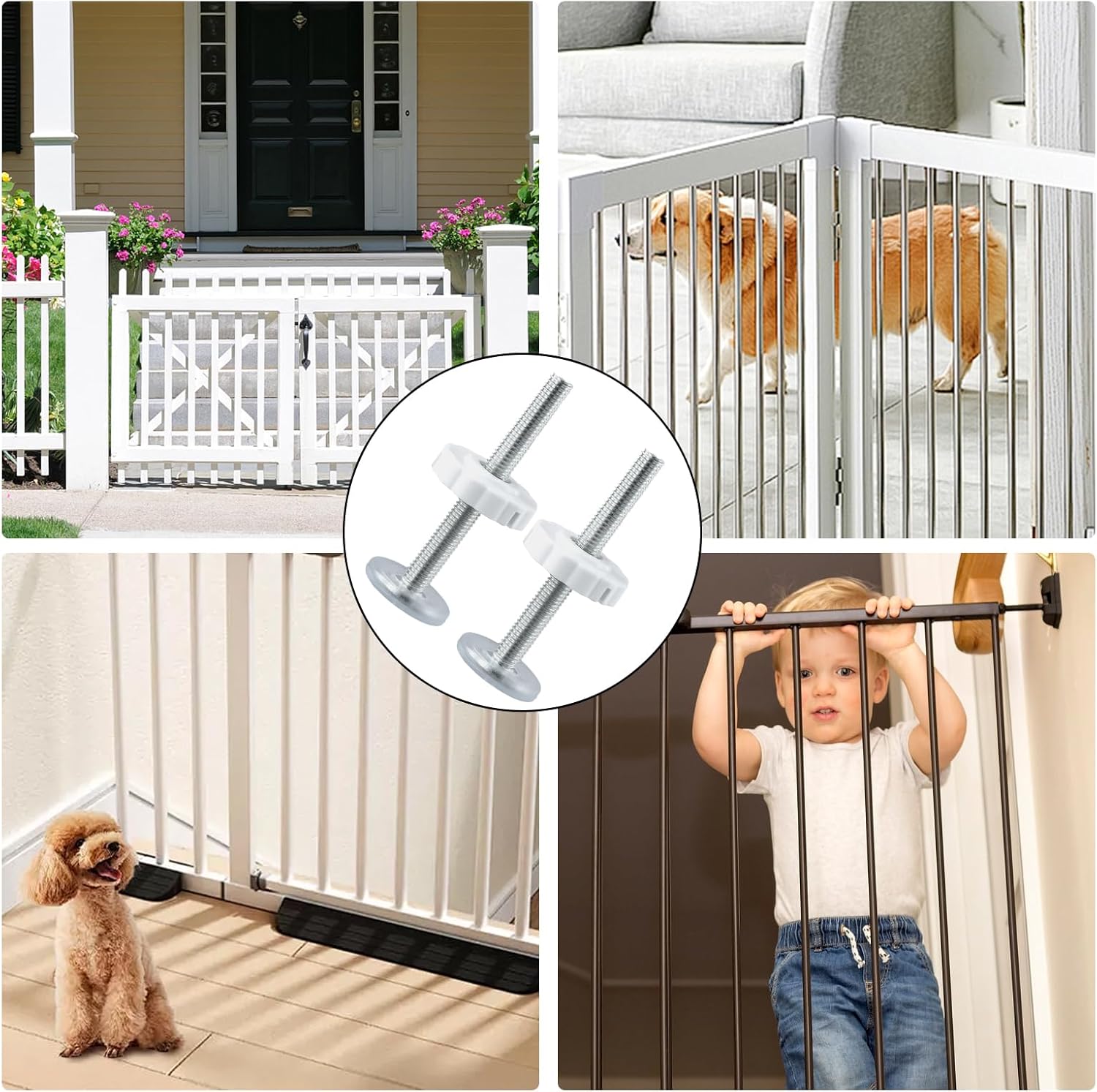 2 Pièces Tiges Filetées M10 En Y Pour Barrière De Sécurité Bébé – Vis De Fixation Pression Stables Et Robuste