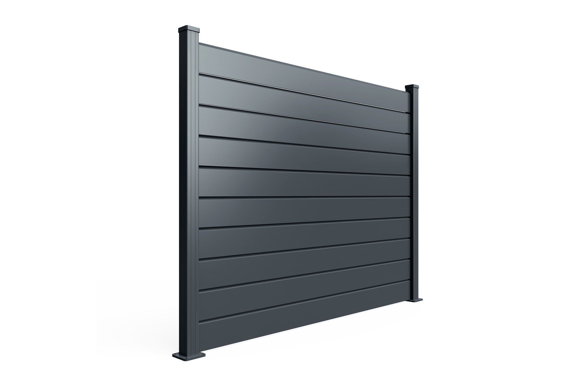 Clôture Aluminium Persienne 8m VANO H.150cm gris - 8