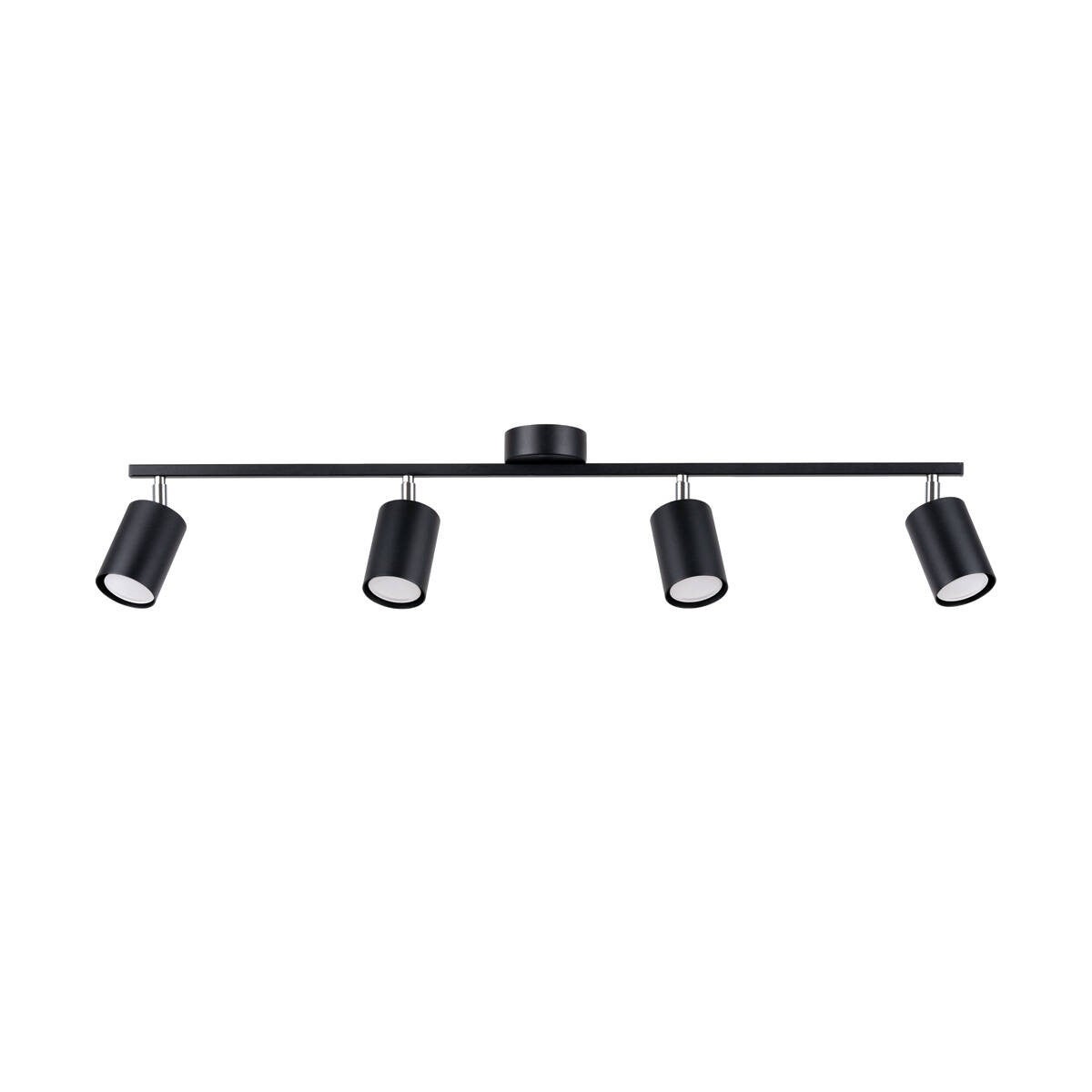 Reflektor sufitowy spot natynkowy Lemmi listwa czarny 4xGU10x10W wym: 20 x 24 x 100 cm metal Sollux Lighting