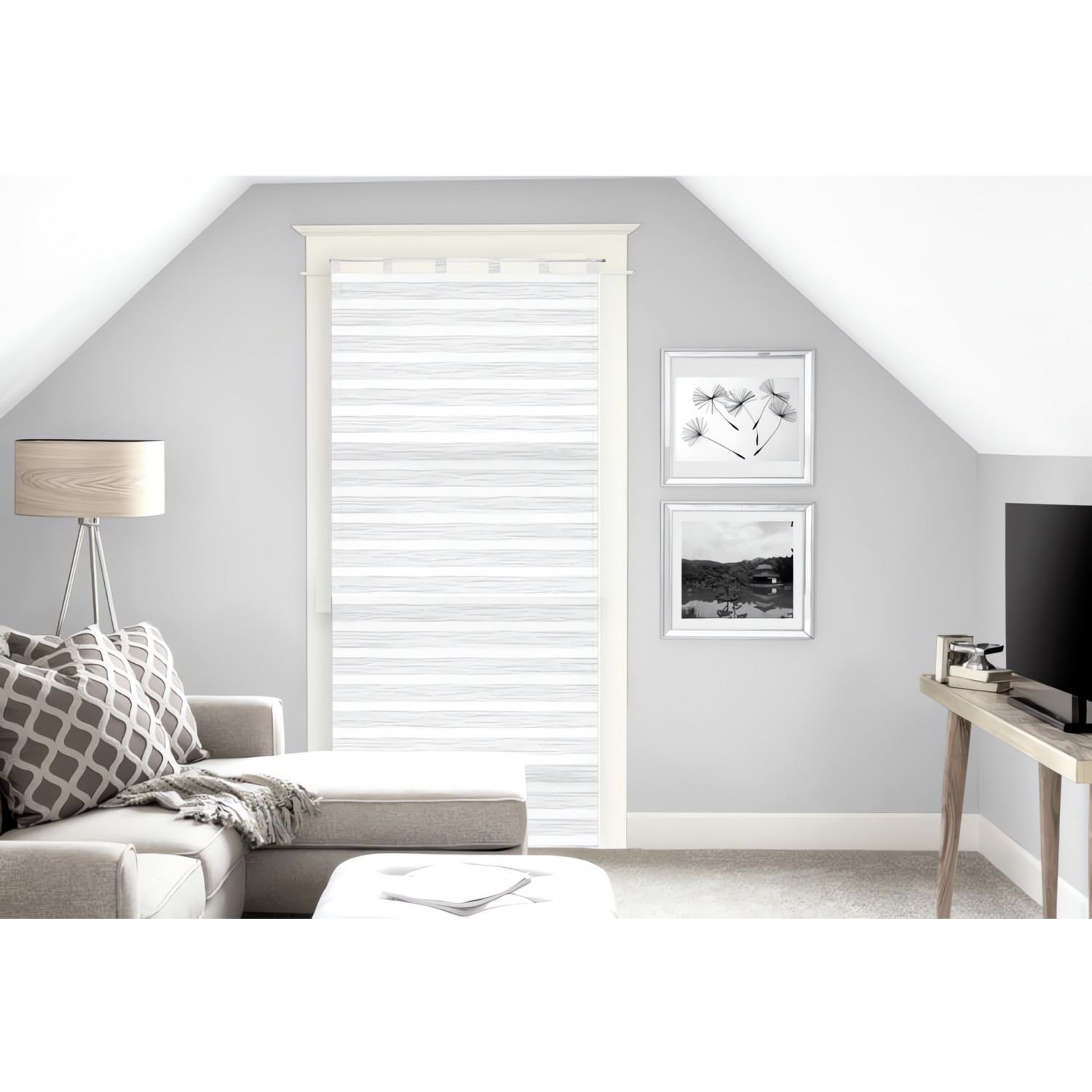 Soleil D'ocre Baumwoll Vorhang 70x200cm - Panama Segelvorhang In Anthrazit