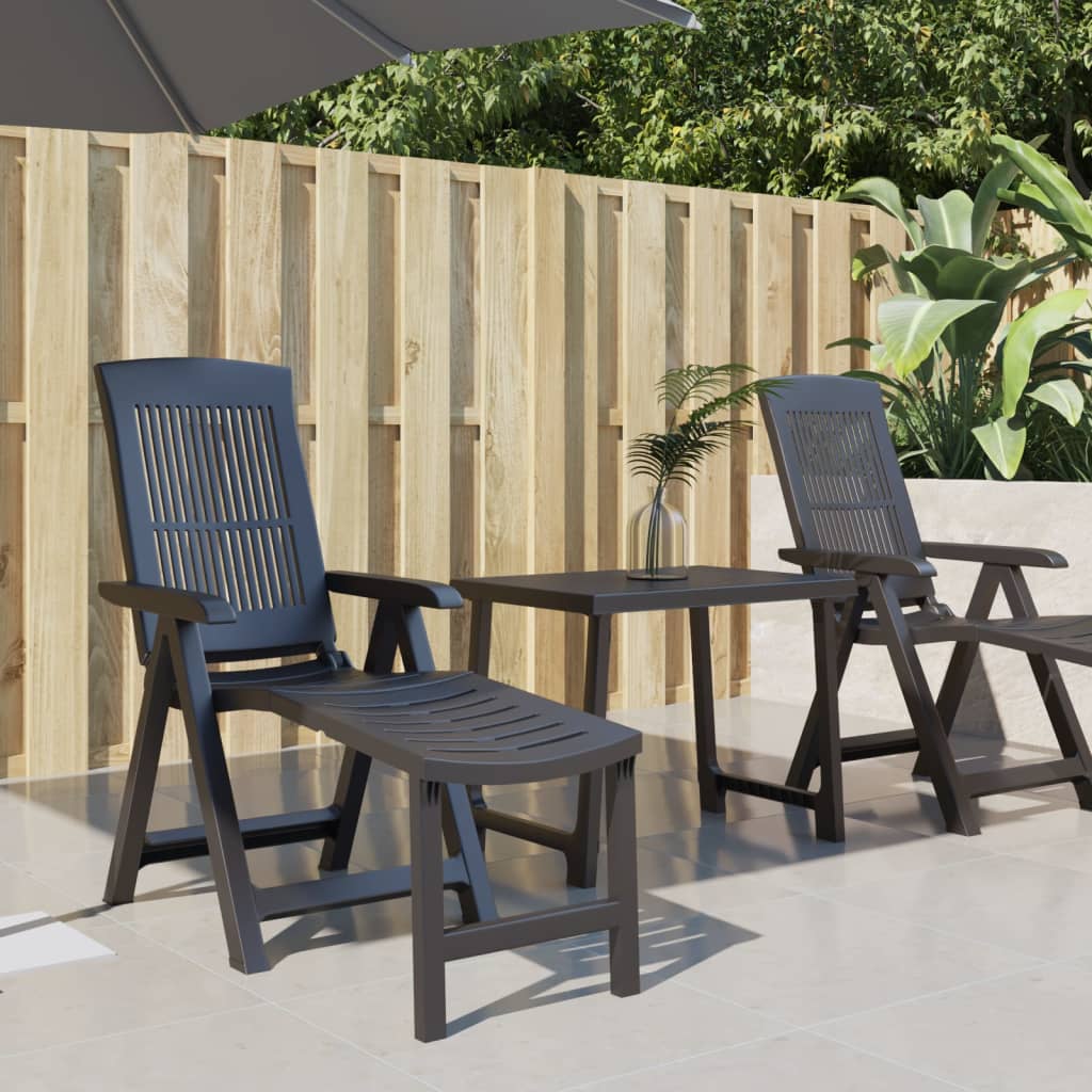 Bain de soleil en plastique gris anthracite – ComfortXL - 2