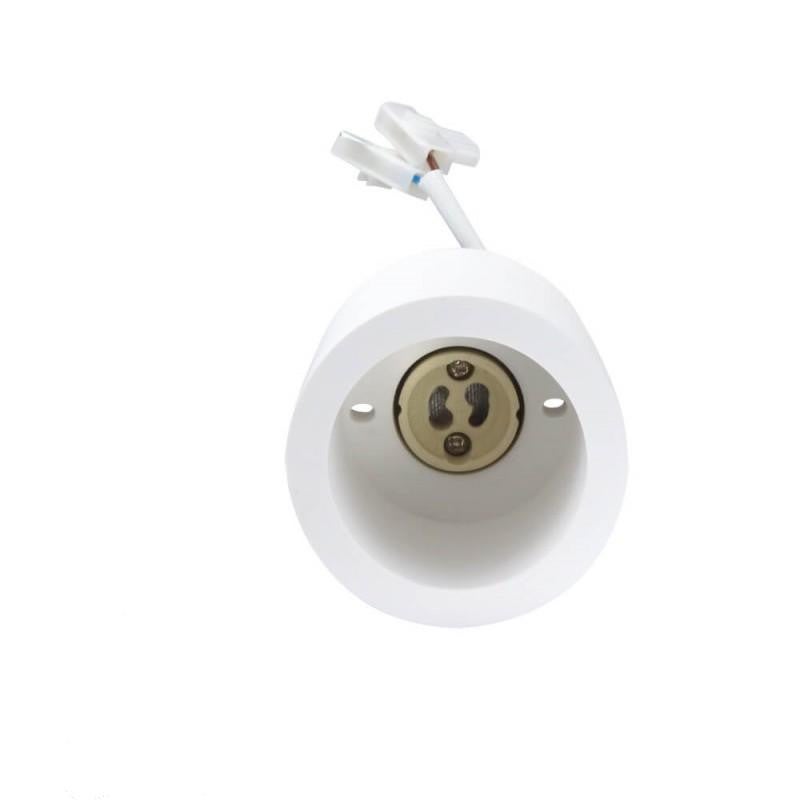 Lampada da soffitto a superficie rotonda - GU10 - Bianco - 10W max - Ø70mm - 3