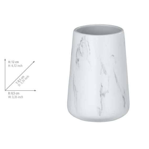 Raccolta di vetro wenko a denti adrada effetto marmo - 4