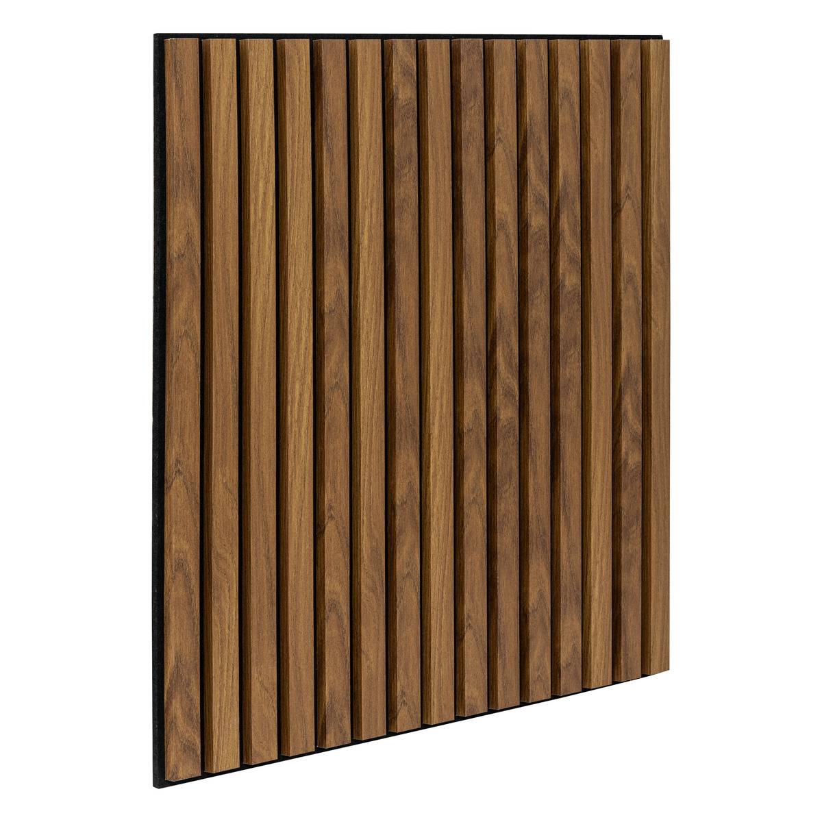 Pannello decorativo da parete Colva in legno scuro 60x60cm - 4