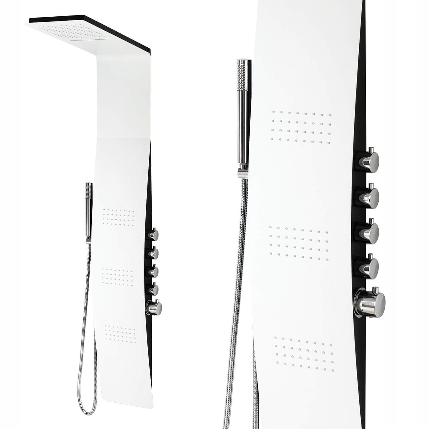 Biały panel prysznicowy natryskowy INEA NEO2 150cm