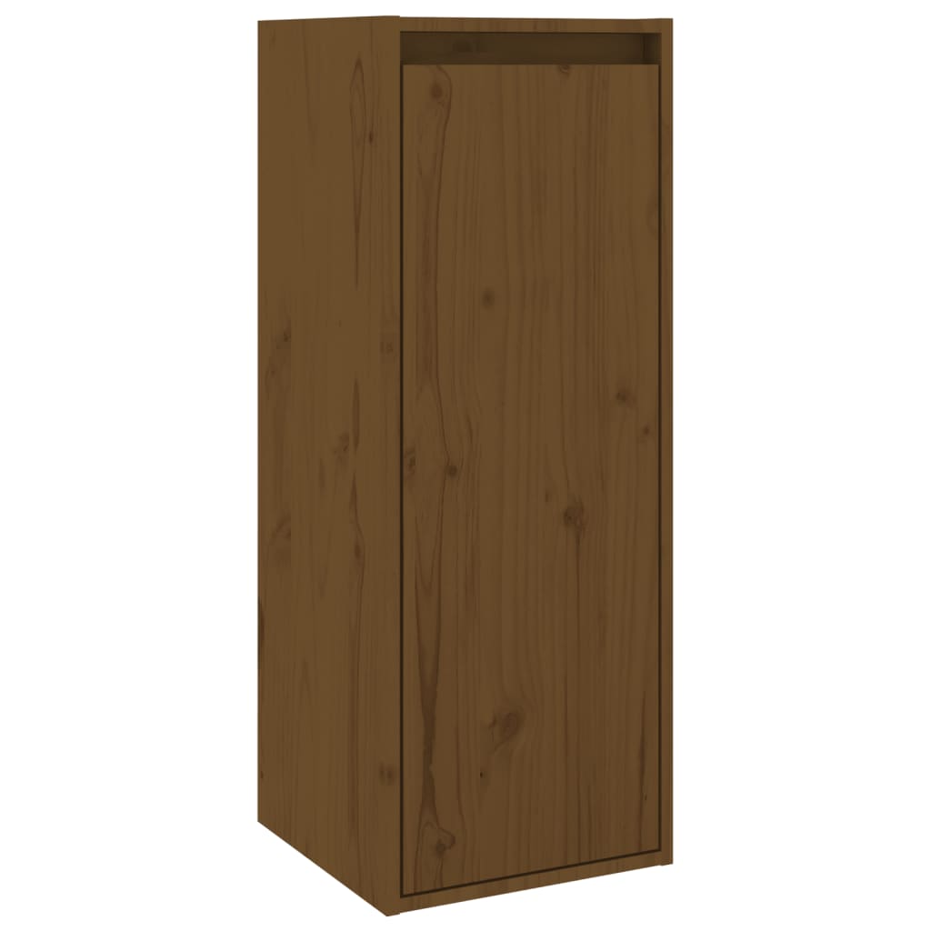 Armoires murales 2pcs Marron miel 30x30x80cm Bois de pin massif vidaXL - 5