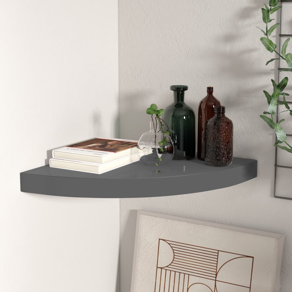 Étagère D'angle Rotin Doré – 3 étagères, Dimensions 35x25x50 Cm