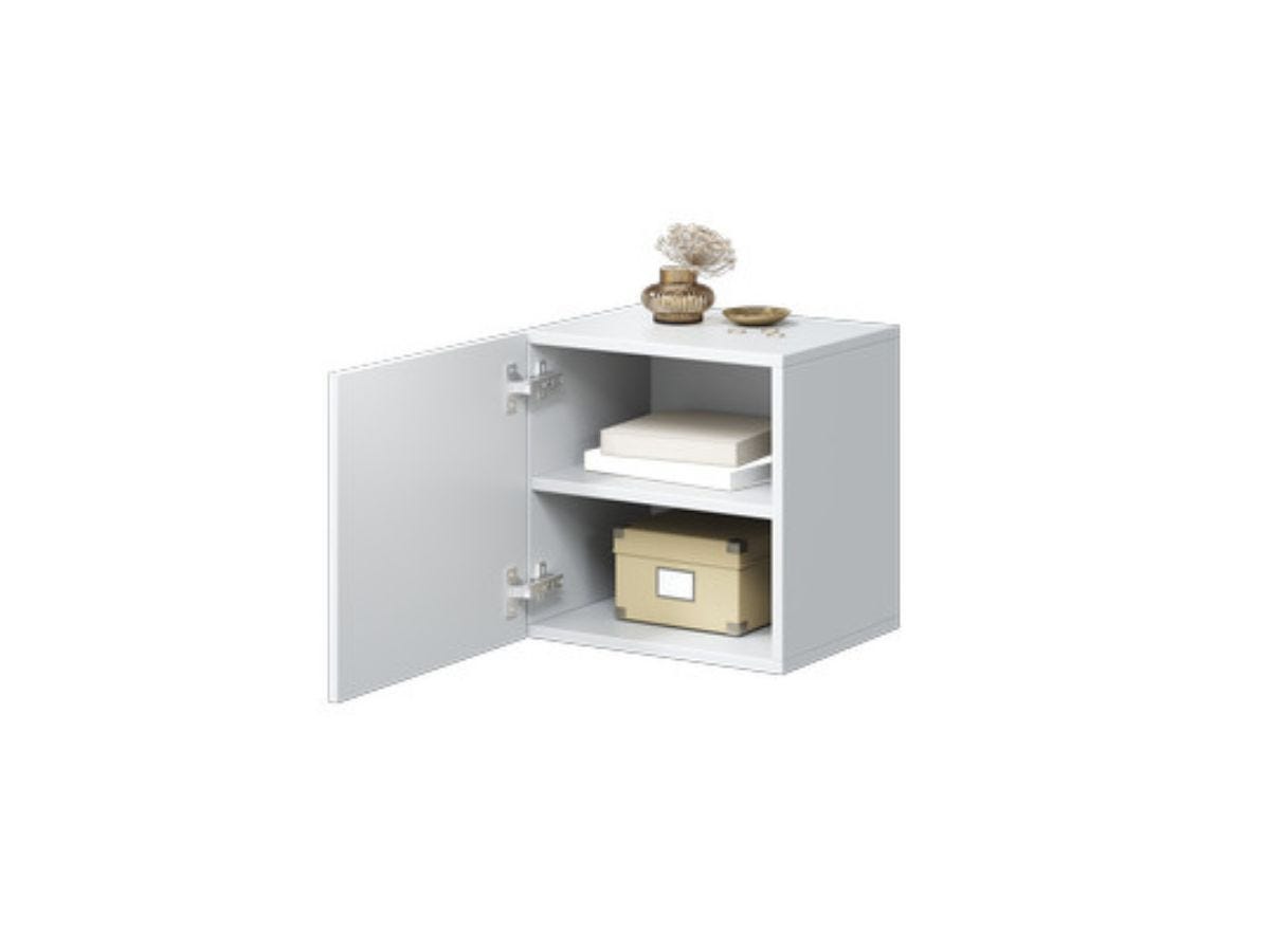 Alice Merlin Table de chevet 1 porte ALICE BOBOCHIC Blanc | Leroy Merlin