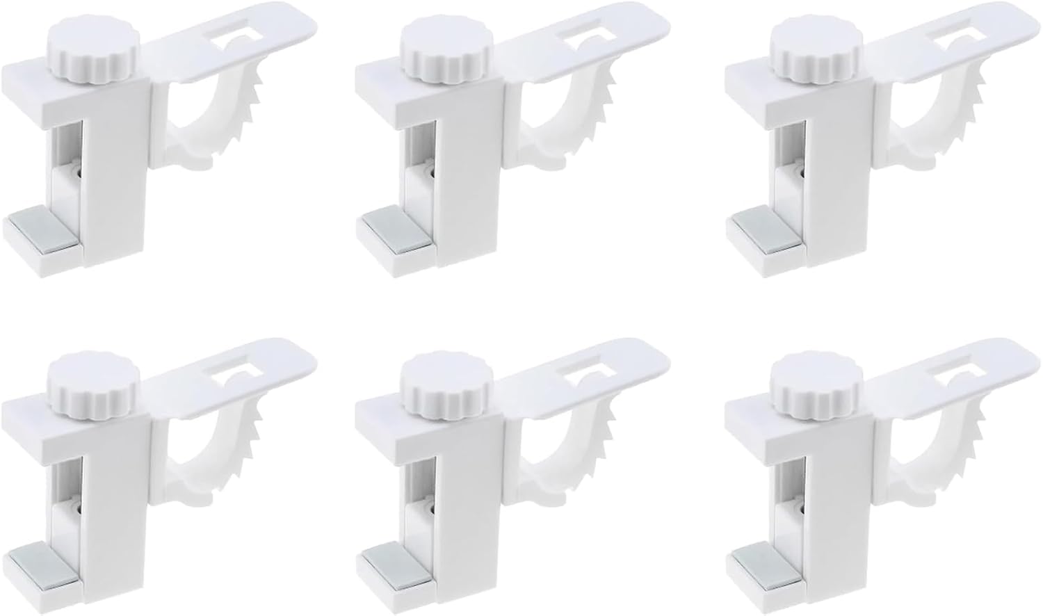 6-częściowy zestaw wsporników do karniszy bez wiercenia, regulowana plastikowa poprzeczka, wieszak na ręczniki i haczyk na organizer