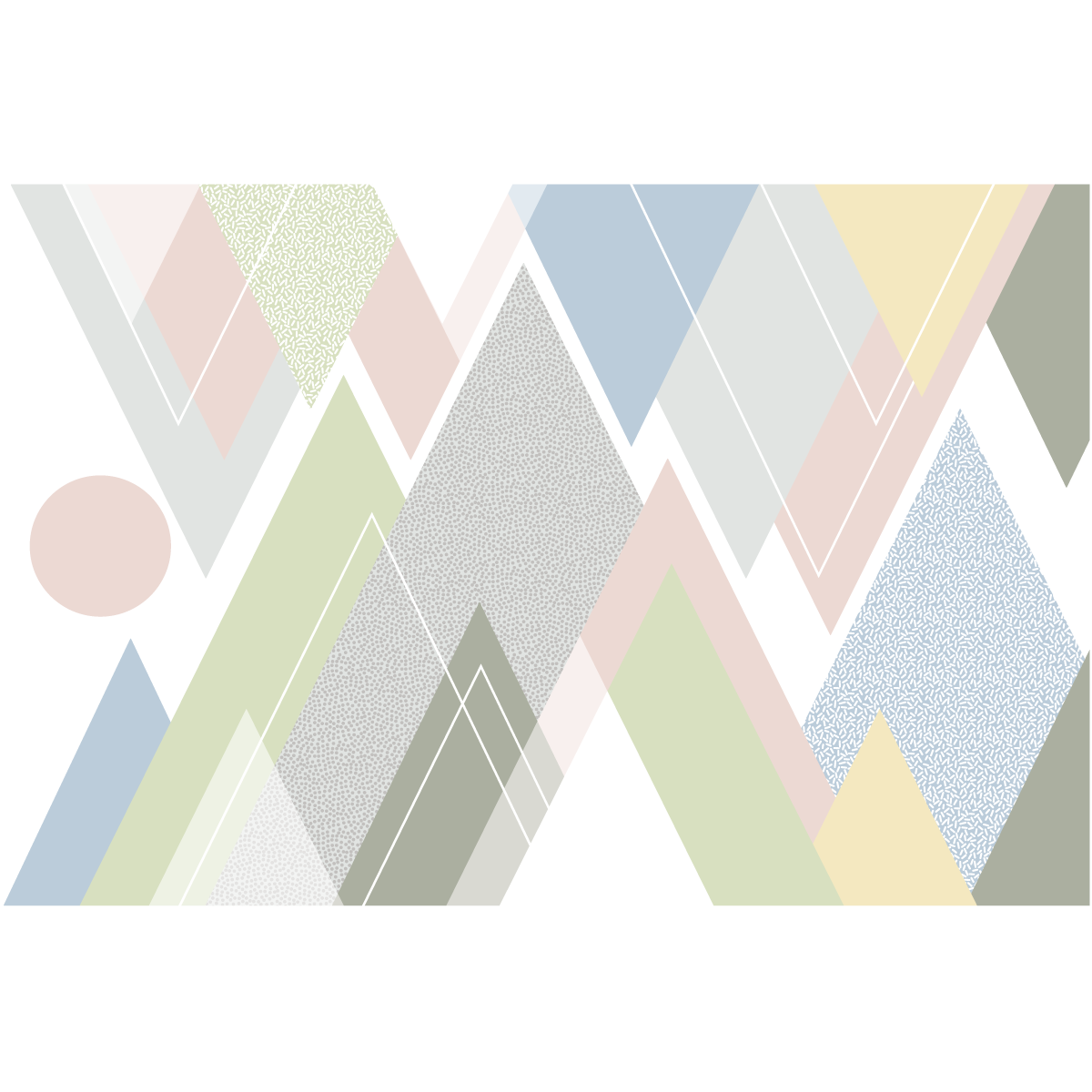 Adesivo montagna scandinavo jura - Sticker adesivo - adesivi murali - 40x60cm - 2