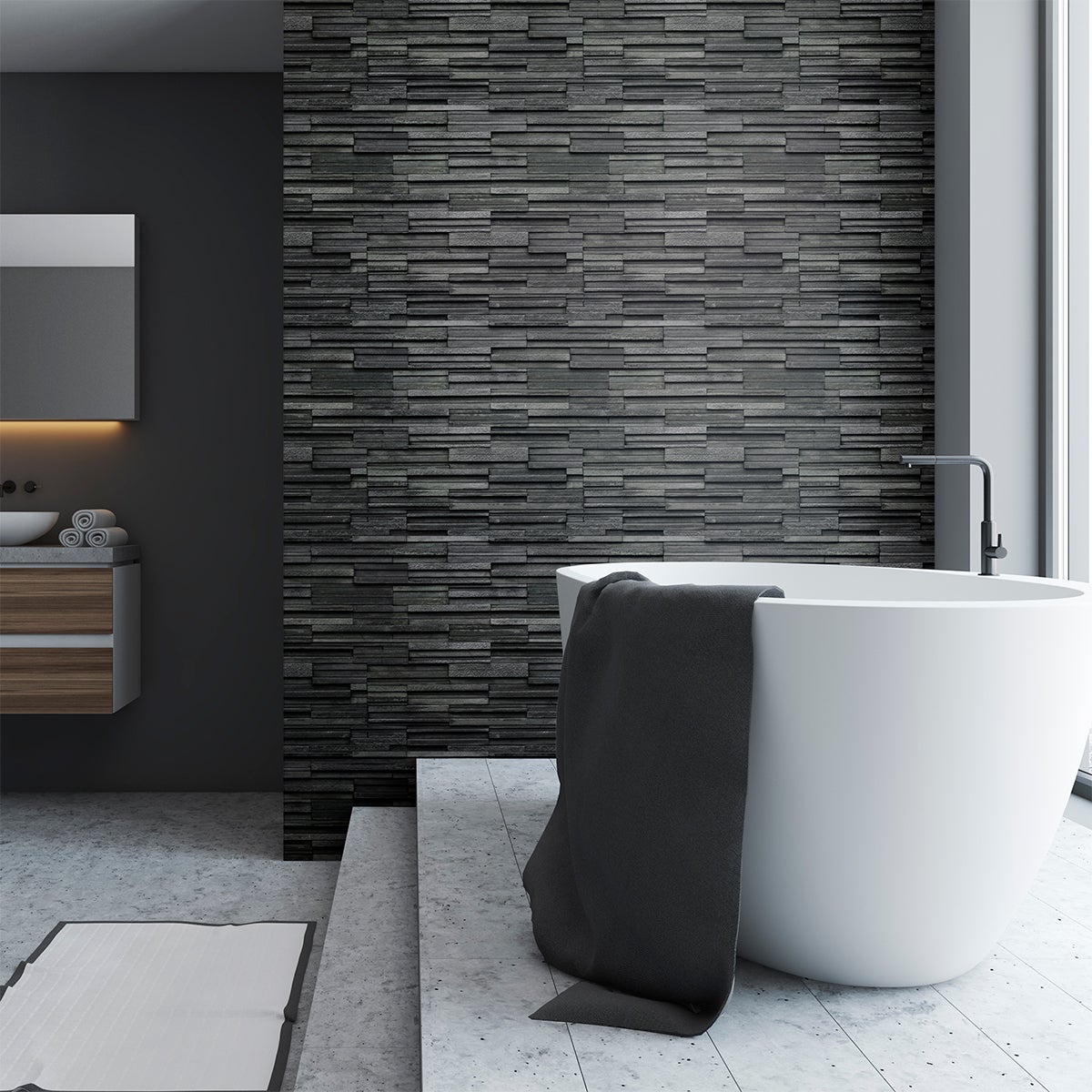 Adesivi Odissea di fronte all'antracite - Sticker adesivo - adesivi murali - 30x30cm - 3