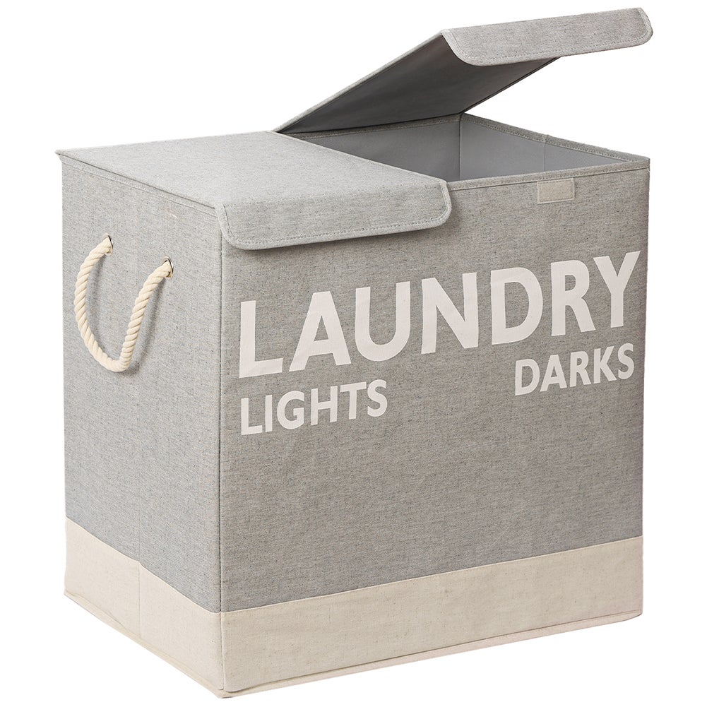 Sacchi Per Biancheria Sporca - 2 Pezzi Pieghevoli, Tessuto Oxford, Con Cordoncino, Per Casa E Viaggi - Foto 4