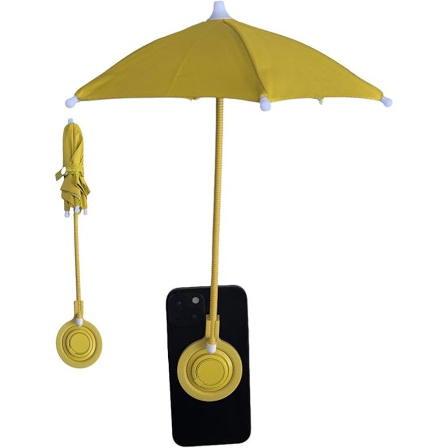 Ombrellino Parasole Per Telefono – Protezione UV, Antiabbagliamento, Si Attacca Al Finestrino Dell'auto, Misura 19x14x7 Cm