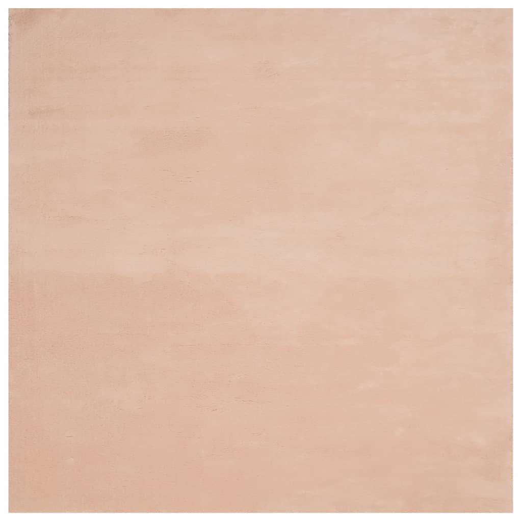 Alfombra de salón | alfombra de pelo corto suave lavable huarte rosado 160x160 cm cfw65838