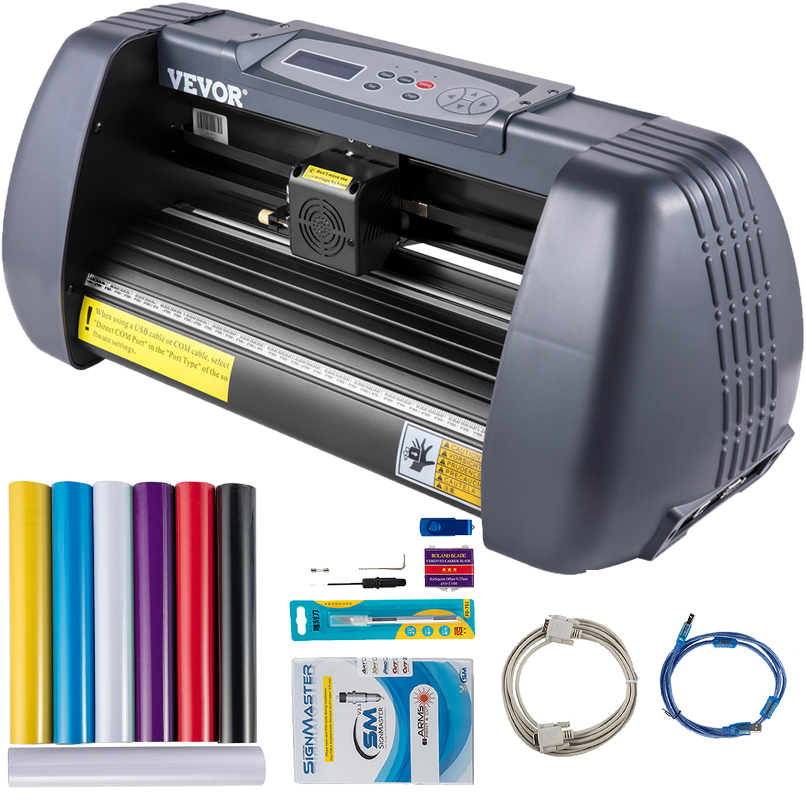 Plotter de Decoupe Vinyle VEVOR 375 mm Machine avec Logiciel de Signmaster, Traceur Coupeur Imprimante de Coupe de Precision, Coupe-Vinyle - 7