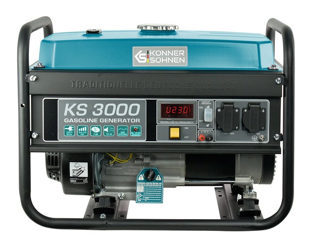 Gerador a gasolina Könner & Söhnen KS 3000, potência máxima 3 kW