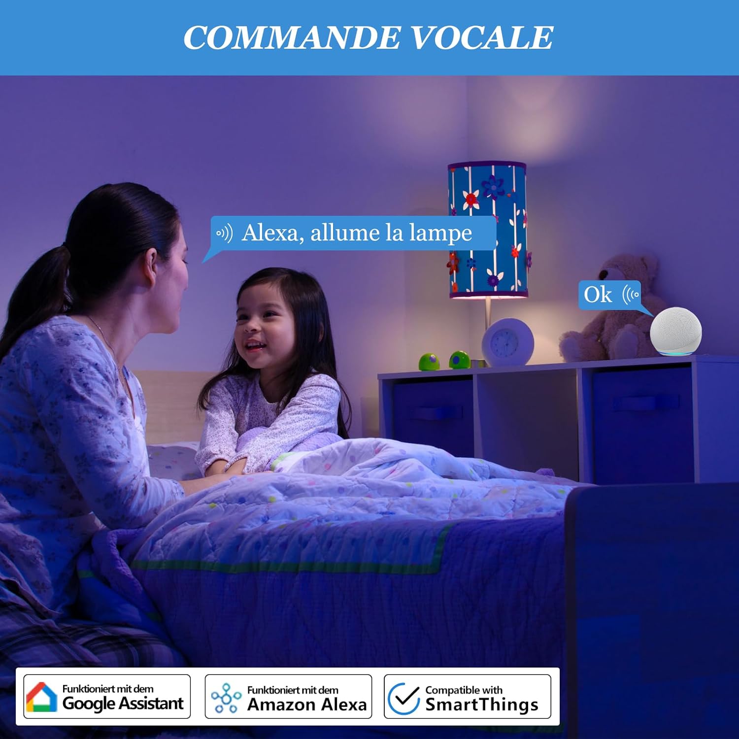 Prise Connectée WiFi Intelligente Type E, Prise Programmable avec Minuteur et Télécommande, App Tuya/Smart Life, 16A - 3