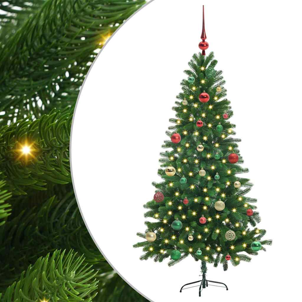 Choinka z 150 diodami LED z podstawą Zielony 150 cm PE
