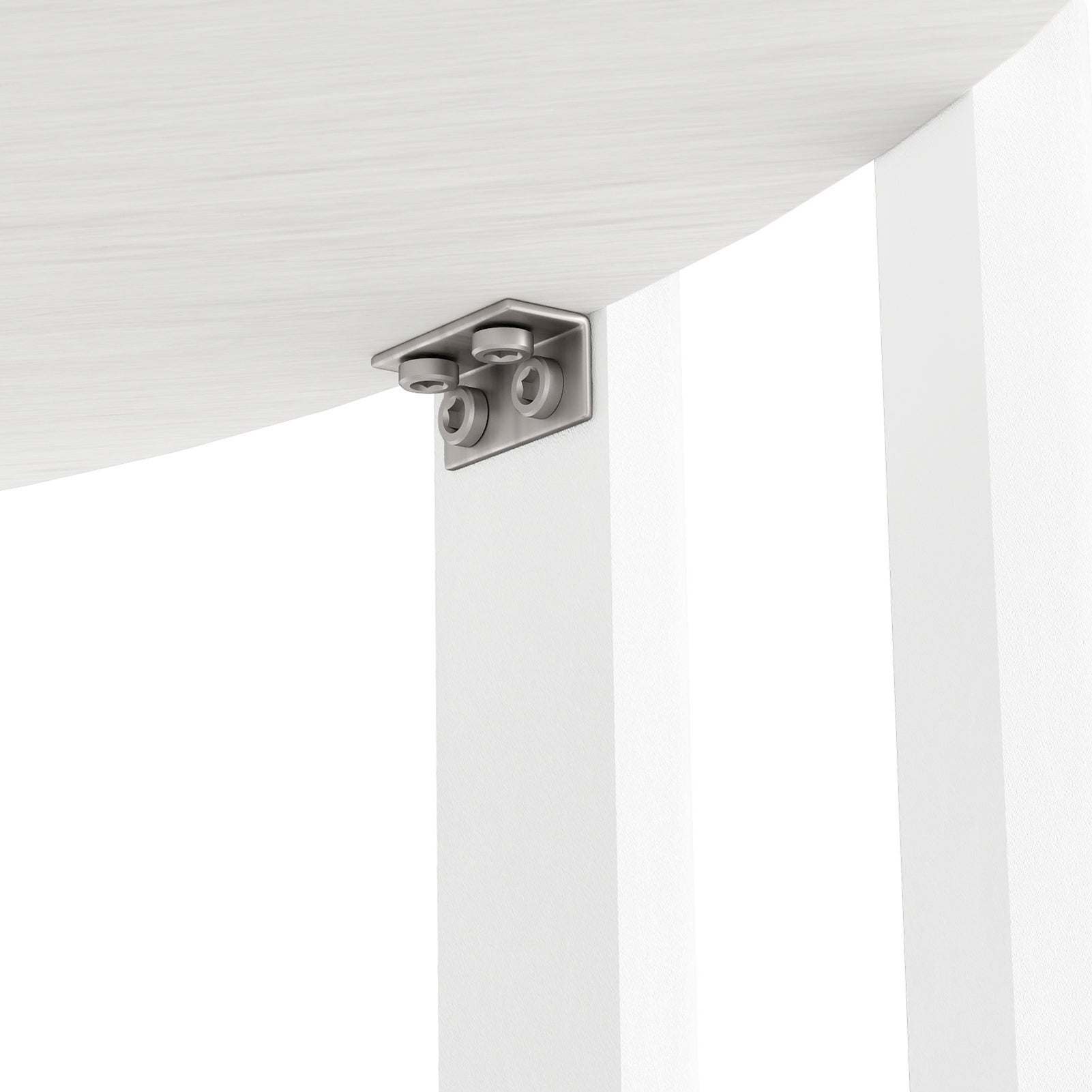 Tavolino rotondo moderno 70x40 cm in MDF – Design minimalista multifunzionale per soggiorno, tavolino decorativo – Bianco - 9