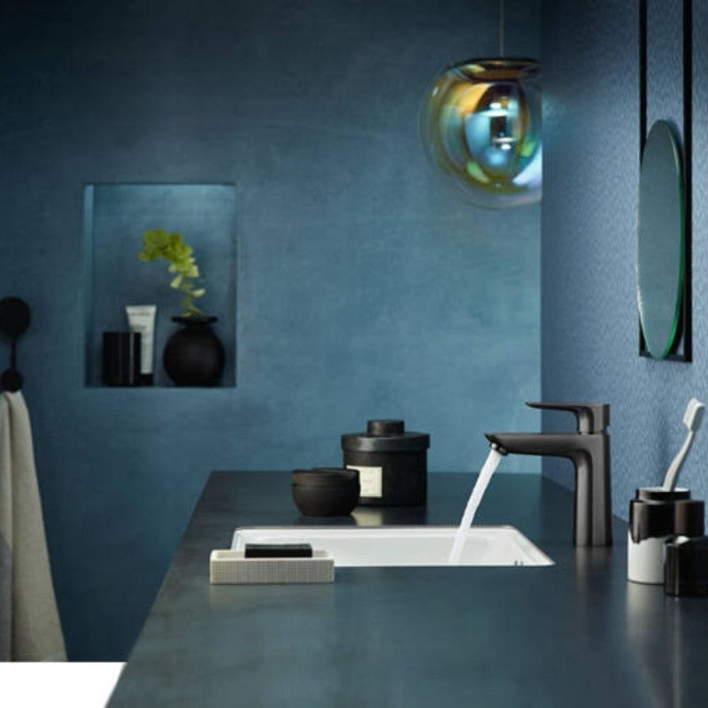 HANSGROHE Mitigeur de lavabo Talis E 110 avec tirette et vidage noir chromé brossé - 2