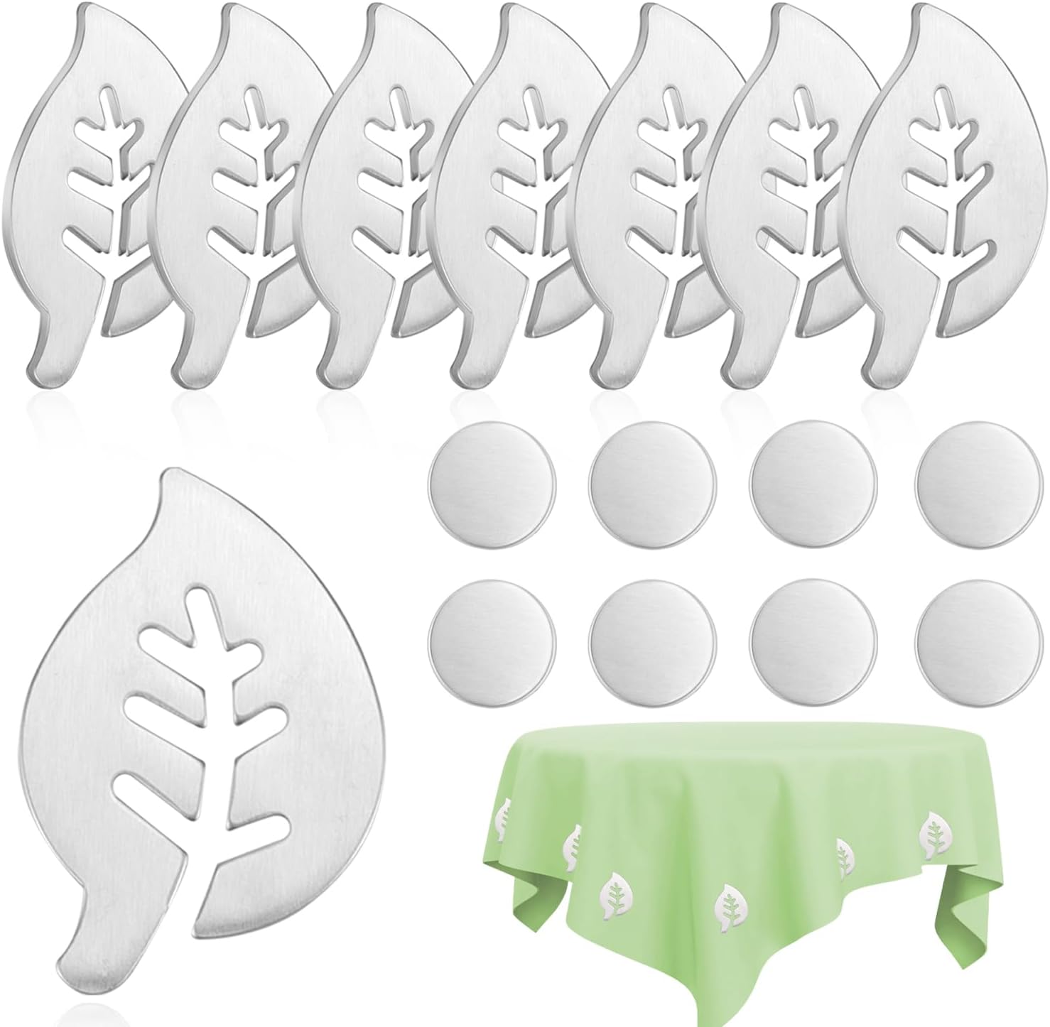 12 Pièces Poids Magnétiques Pour Nappe - Forme Abeille Acier Inoxydable, Antidérapants Extérieur Intérieur