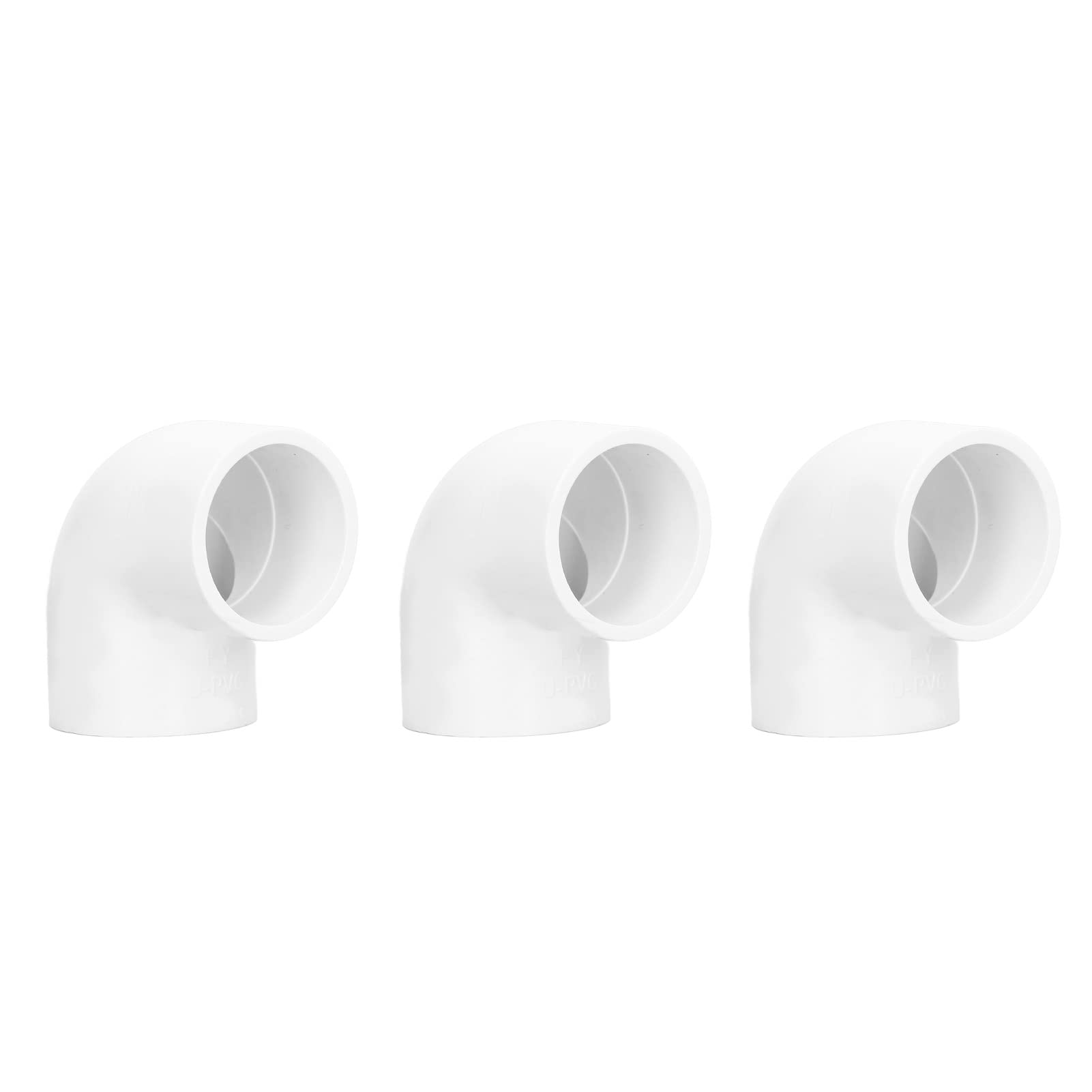 Iplusmile 8 Pezzi Raccordi A Gomito In PVC A 3 Vie, 20 Mm, Per Tubi, Adattatori Angolari Per Strutture, Scaffali E Giardino, Bianco
