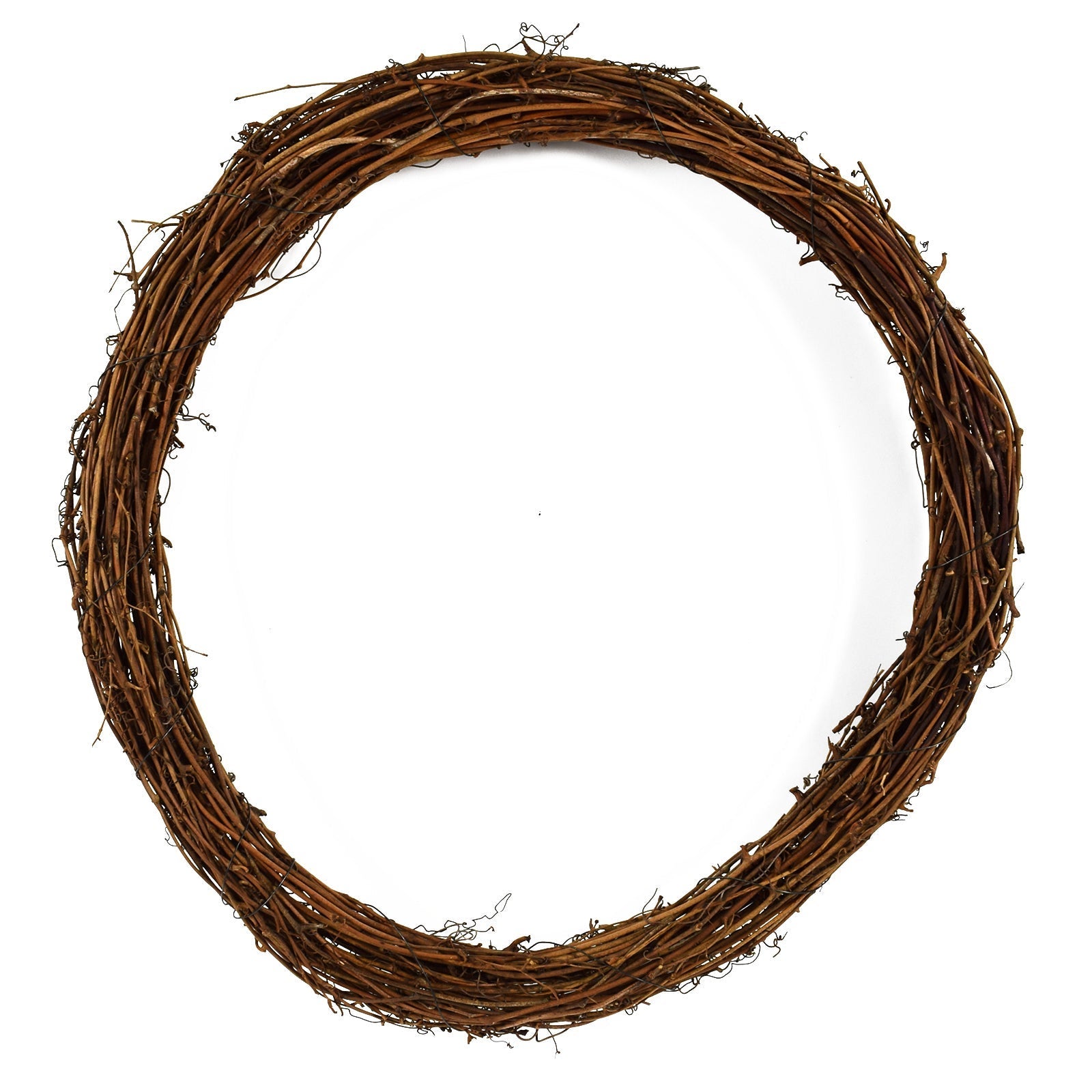 Ghirlanda Grezza In Vimini Naturale – Diametro 40 Cm, Base Per Decorazioni Fai-da-te, Corona Avvento, Natale