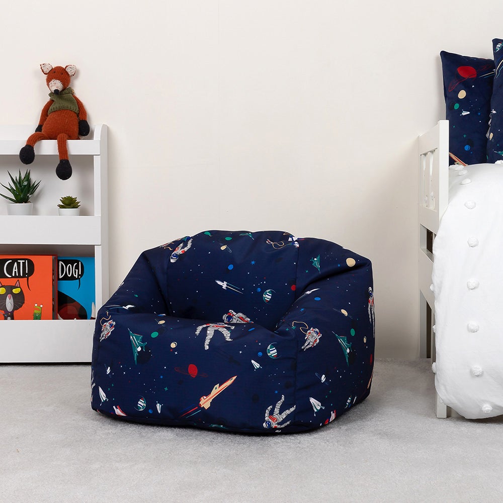 Pouf fauteuil Icon enfant à imprimé galaxie, chambre, salon, jardin, 55x53cm - 2