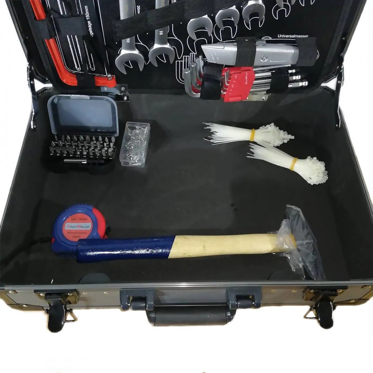 Ensemble d'outils KraftMüller KM-500 Outils, Tournevis, Clé, Pince, Lame, Douille, Marteau, BTR, en Acier chrome-vanadium - 3