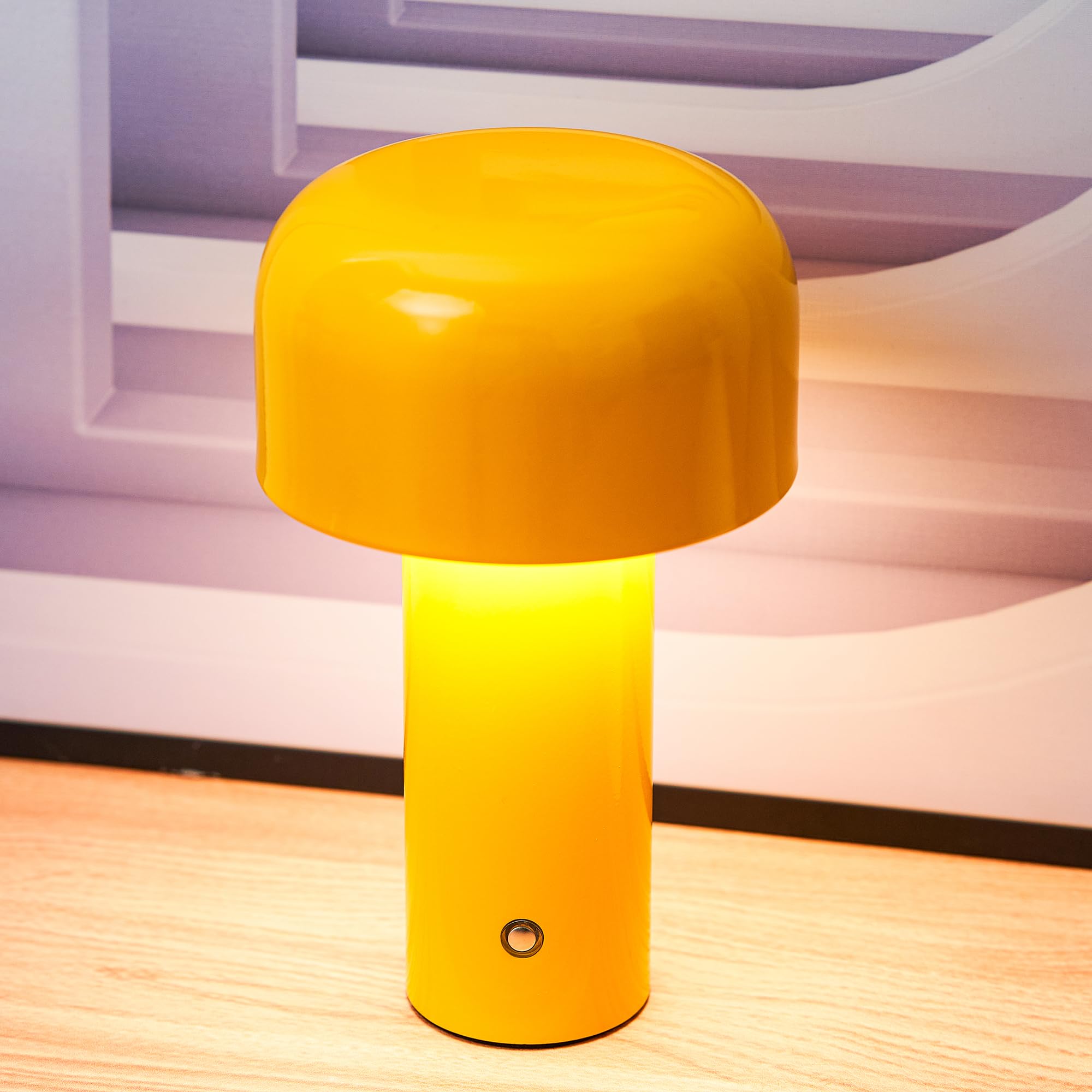 Lampada da tavolo creativa a onde d'oceano senza fili, lampada da tavolo che cambia colore RGB, per luci d'atmosfera per feste di gioco, soggiorno, camera da letto  39