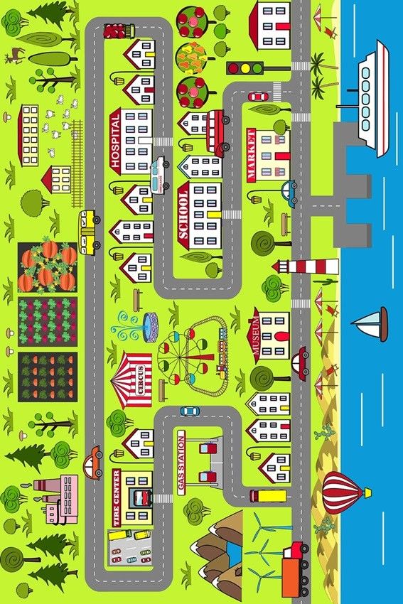 Tapetes Criança City - 100x160 - 6