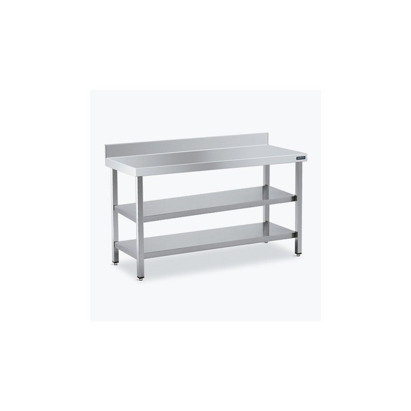 Table Professionnelle Inox Royal Catering – 90x60 Cm Avec étagère Et Dosseret (Neuf)