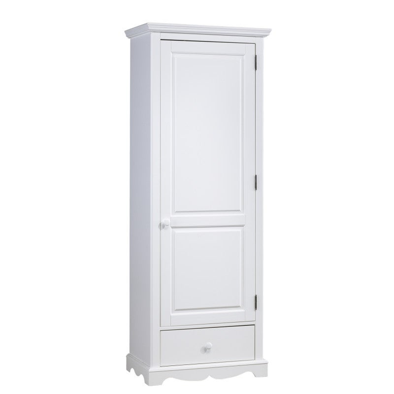 Blanche Style Anglais 1 Porte 1 Tiroir 4 Niches L 70 H 186 P
