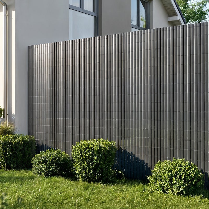 Siatka trzcinowa PCV VISO, długość 3 m, wysokość 1,8 m, kolor antracytowy