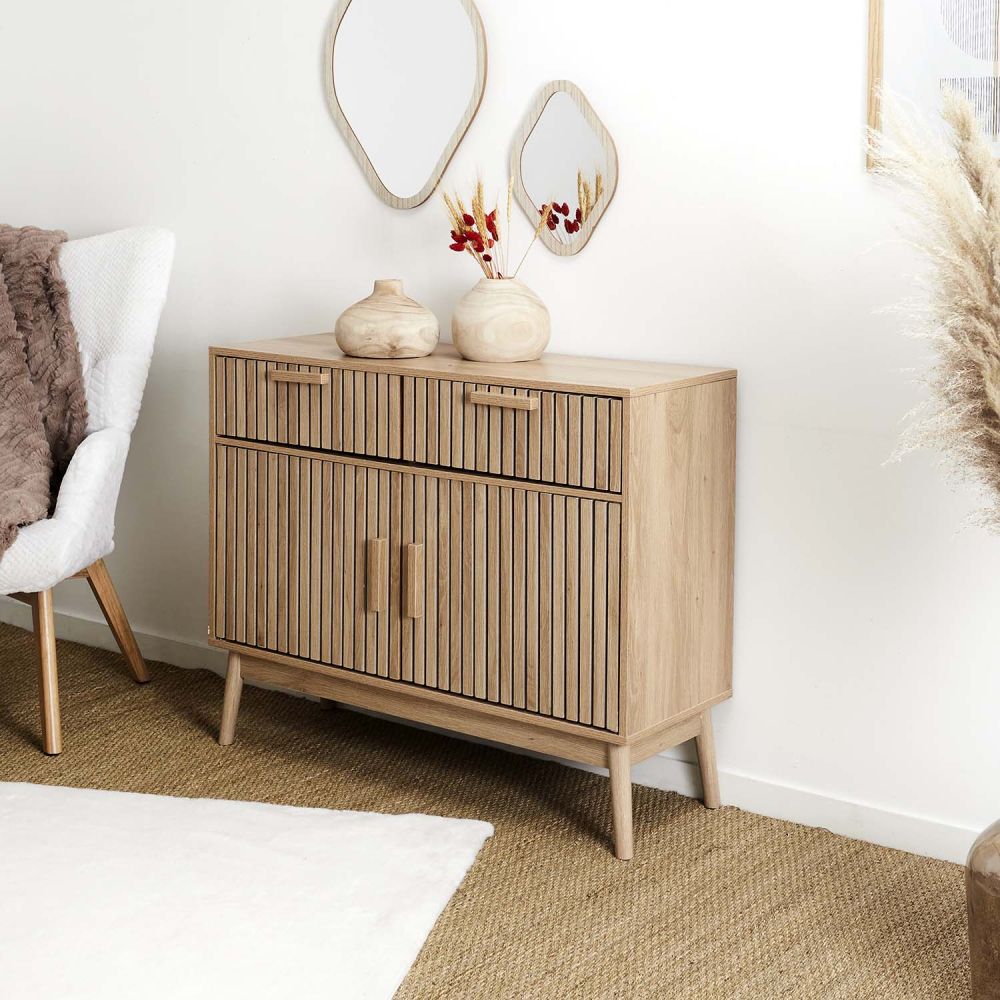 Buffet - Home Deco Factory - Klaus - Design - Bois - Marron - 6