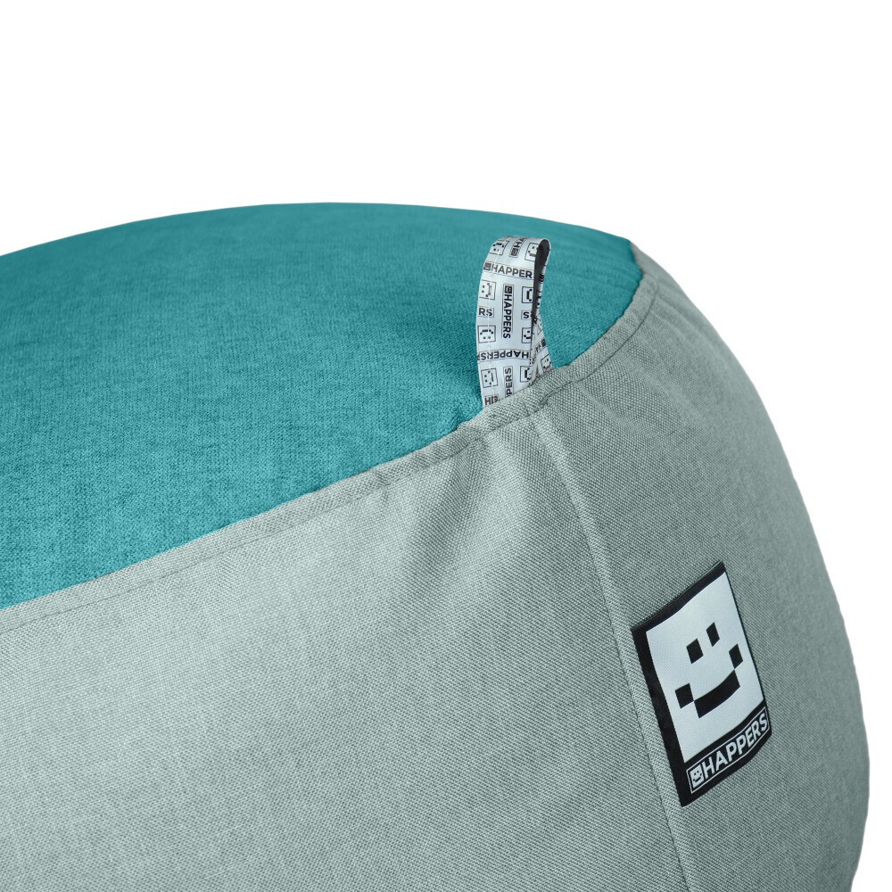 Puff Redondo Tex Turquesa - 3