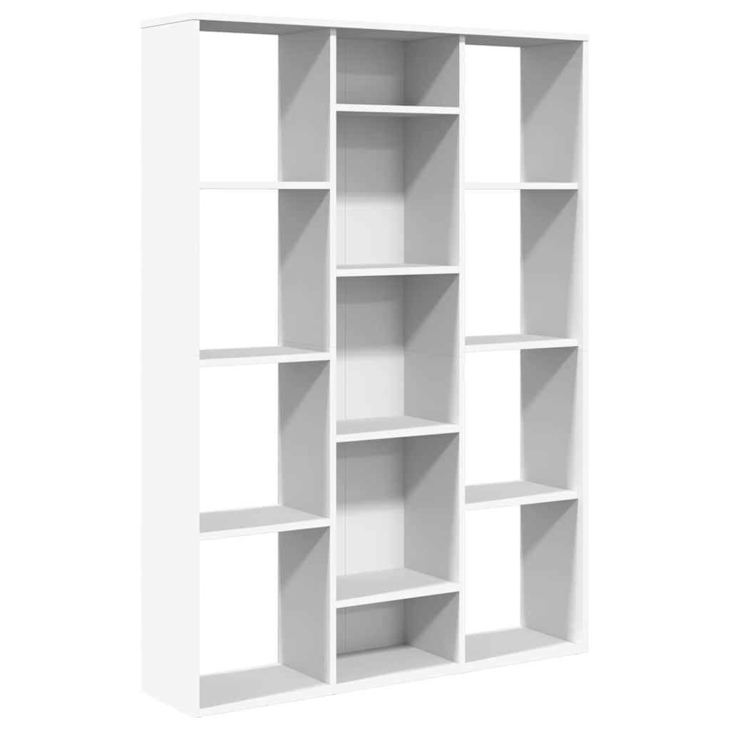 Séparateur de pièce/bibliothèque blanc 100 x 24 x 140 cm - 2