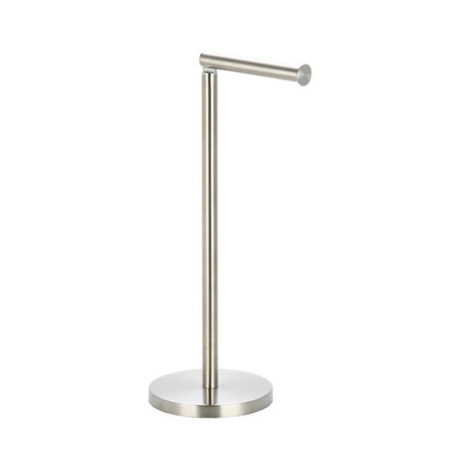 Porte-Rouleau Papier WC Sur Pied MSV – Chromé Élégant – Réserve Intégrée