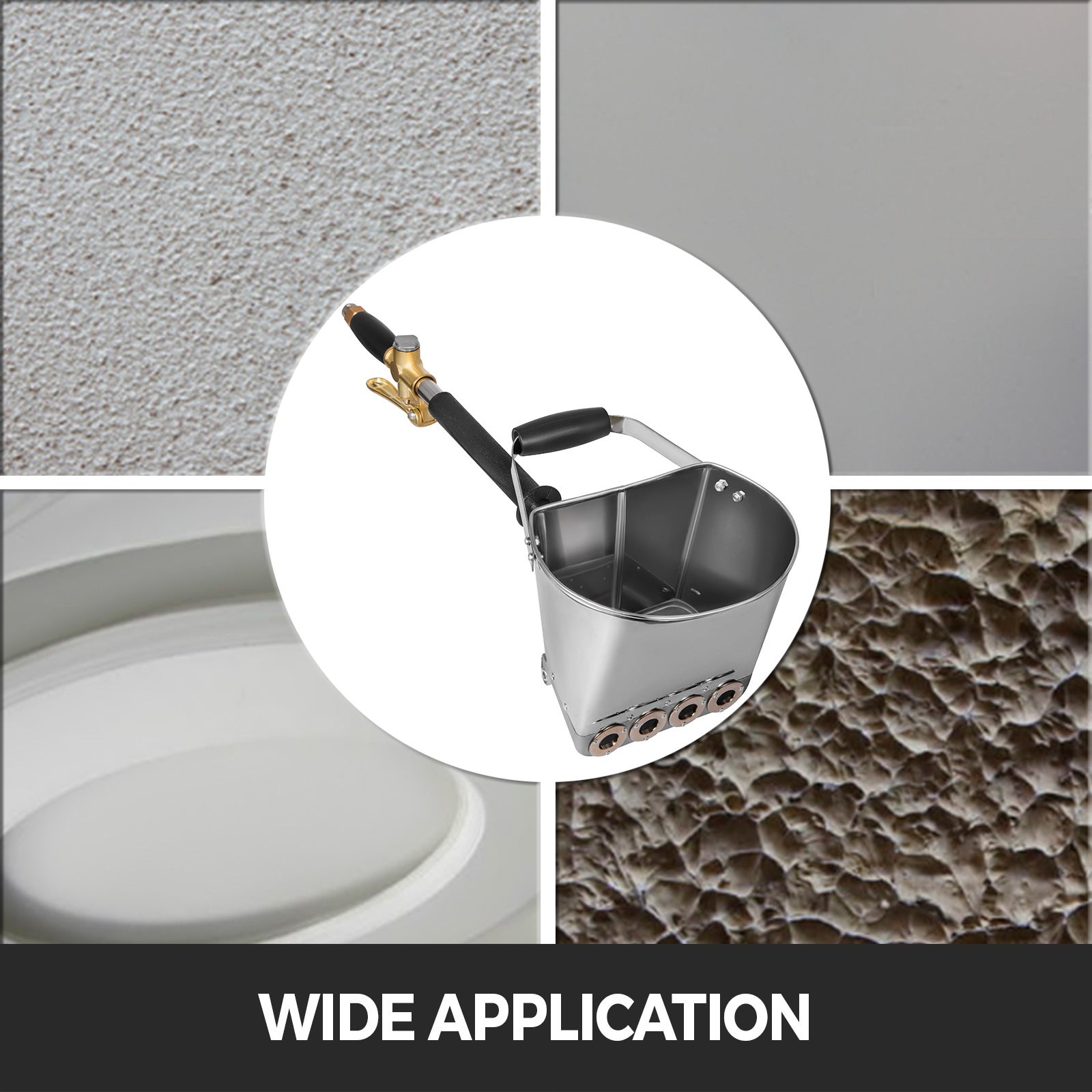 Pistolet à Pulvérisation Mortier SucceBuy, Machine à Crépir avec 4 Trous, Pulvérisateur Béton, Plâtre et Chaux pour Peinture Murale et Ravalement - 9