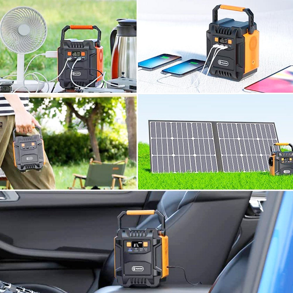 Kit d'alimentation d'urgence Flashfish A201 172WH 200W 220V + panneau solaire pliable TSP 18V 100W avec sortie CC/USB - 3