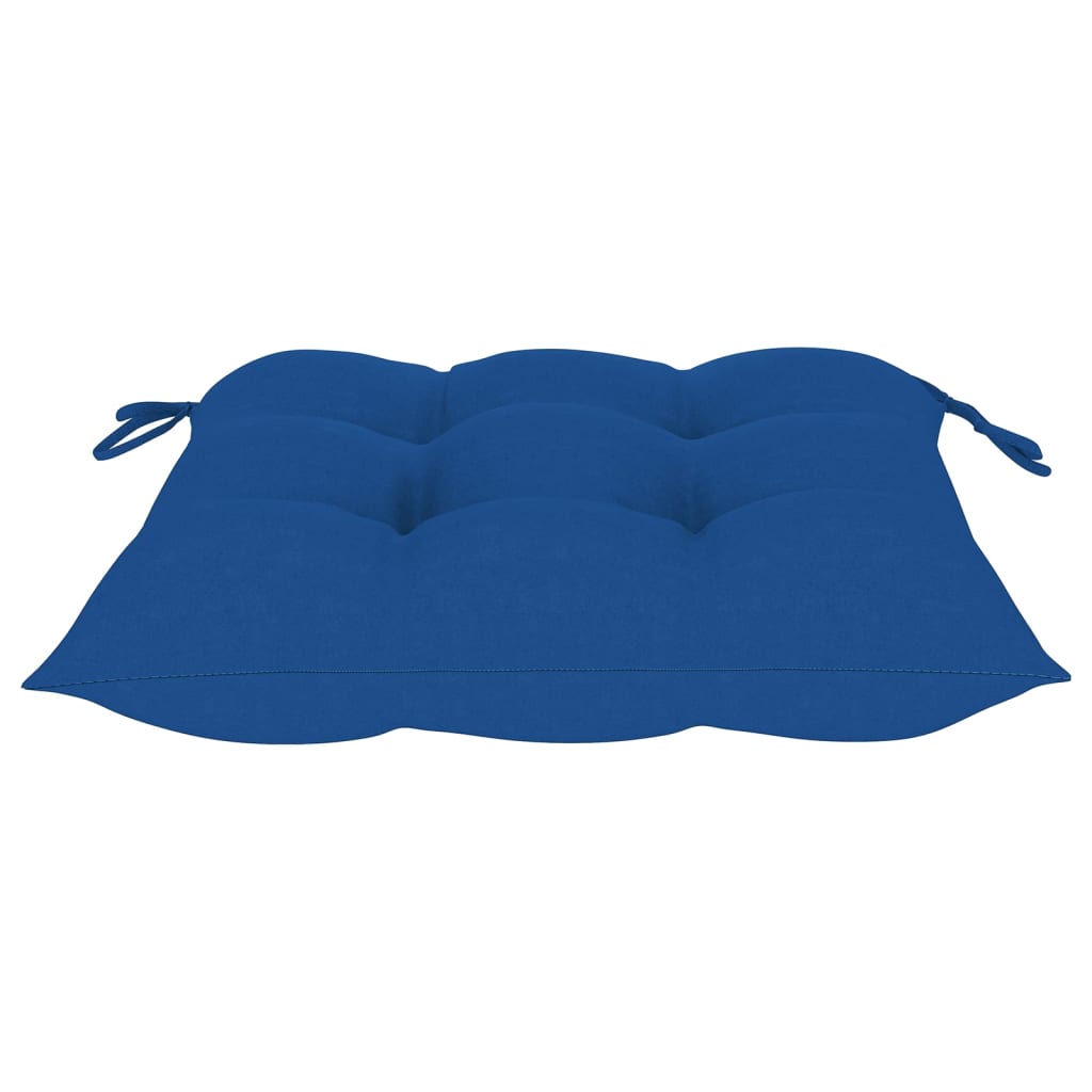 Chaises de jardin 8 pcs avec coussins Bois de teck massif - 8