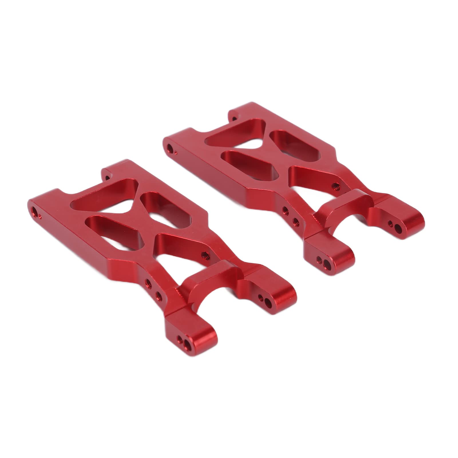 paio di bracci oscillanti posteriori RC in lega di alluminio di ricambio per auto telecomandate 1/10 (rosso) - 2