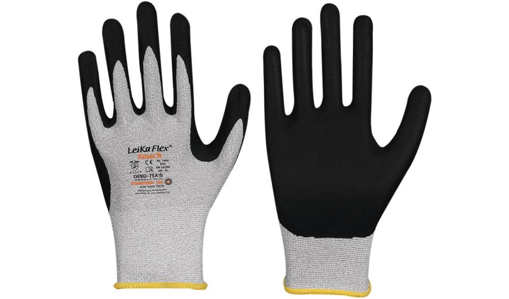 Gant LeikaFlex® Touch 1464 taille 8 gris/noir EN 388 catégorie EPI II nylon/carb (Par 12) - 6