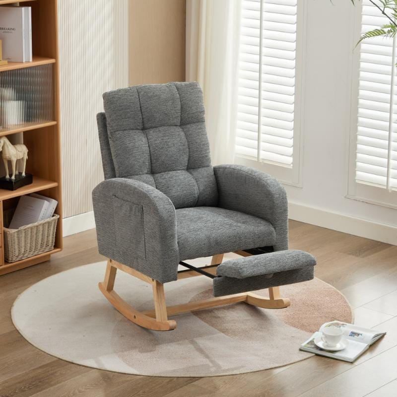 Poltrona Reclinabile Sedia A Dondolo Metallo Poltrona Relax Sedia