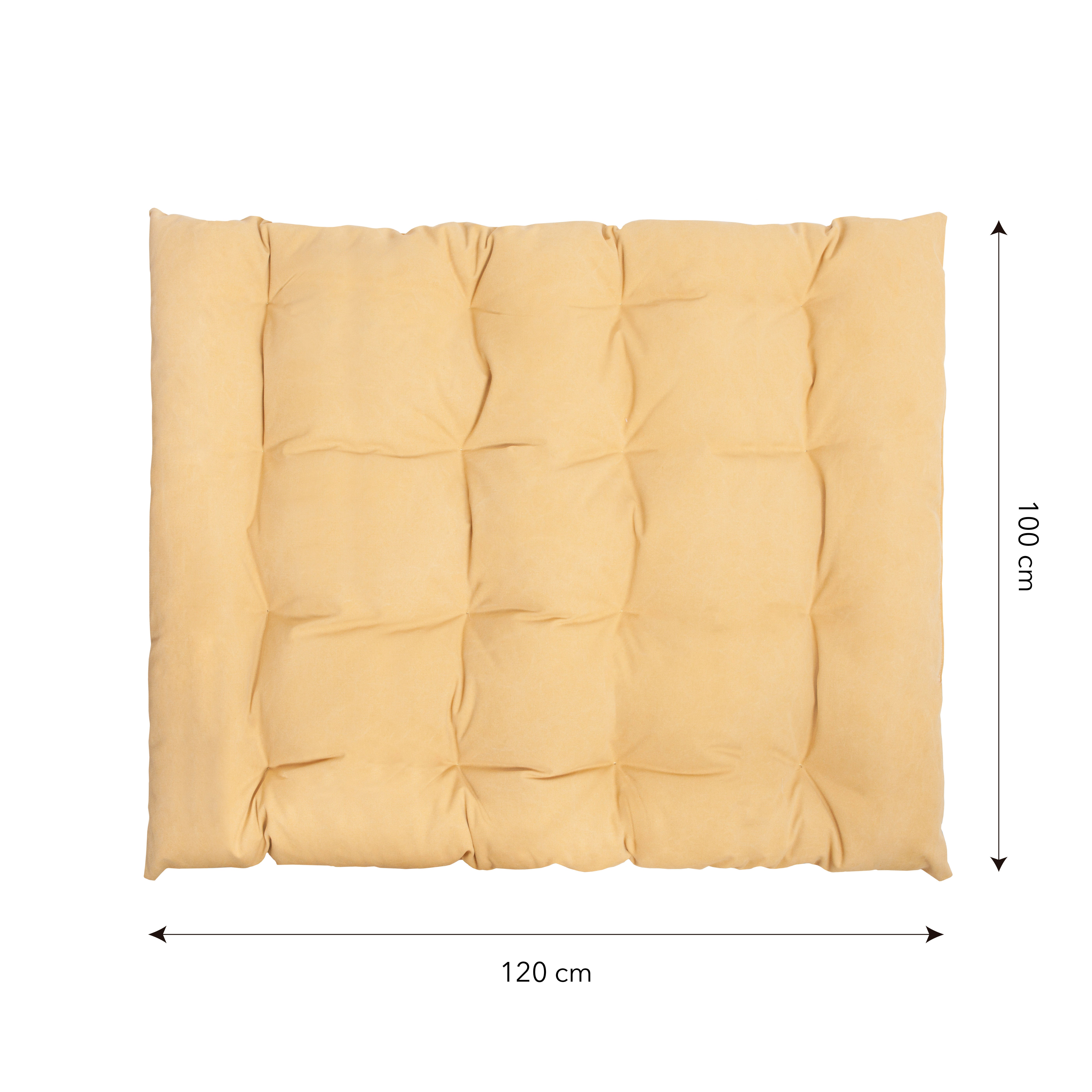 Matelas de sol CIELO en coton jaune 120x100 - 5